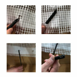 Bevestiging flexibele snelbinder 30cm | Afdekzeilenwinkel.nl