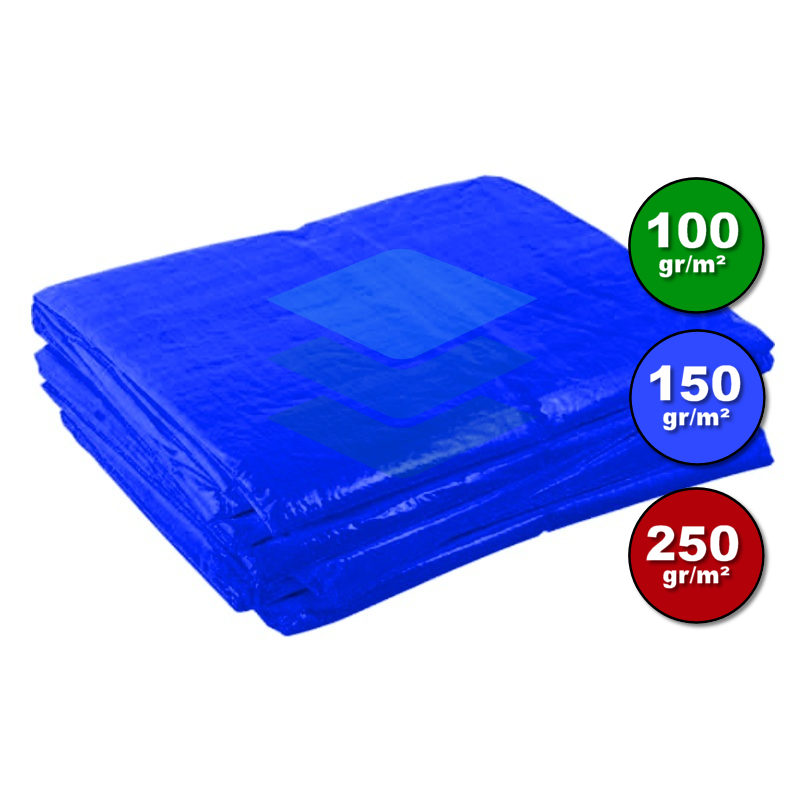 Dekzeil blauw - Afdekzeilenwinkel.nl
