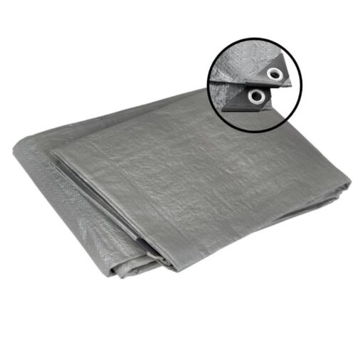 Grijs afdekzeil 2x3m 150gr/m² - Afbeelding 4