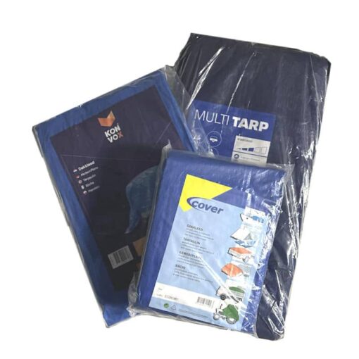 Blauw afdekzeil 4x5m 100gr/m² - Afbeelding 2