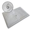 Gewapend transparant afdekzeil 6x8m 200gr/m² met ringen