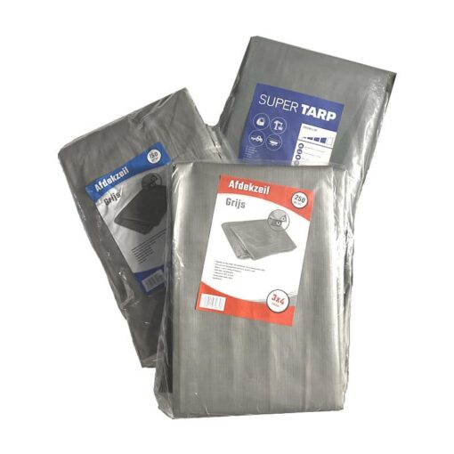Grijs afdekzeil 2x3m 150gr/m² - Afbeelding 2