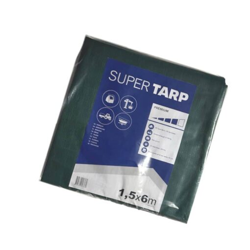 Groen afdekzeil 1.5x6m 250gr/m² - Afbeelding 2