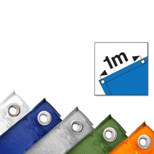 Blauw afdekzeil 4x5m 100gr/m² - Afbeelding 3