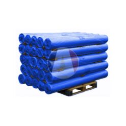 PE doek op rol, afdekzeil, bouwzeil, 2x100m, kleur blauw, 150gr 